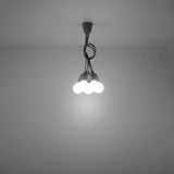 Hanglamp Diego Sollux Grijs LxBxH 13x13x13 PVC Nnb