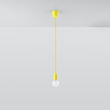 Hanglamp Diego Sollux Geel LxBxH 13x13x13 PVC Nnb