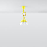 Hanglamp Diego Sollux Geel LxBxH 13x13x13 PVC Nnb