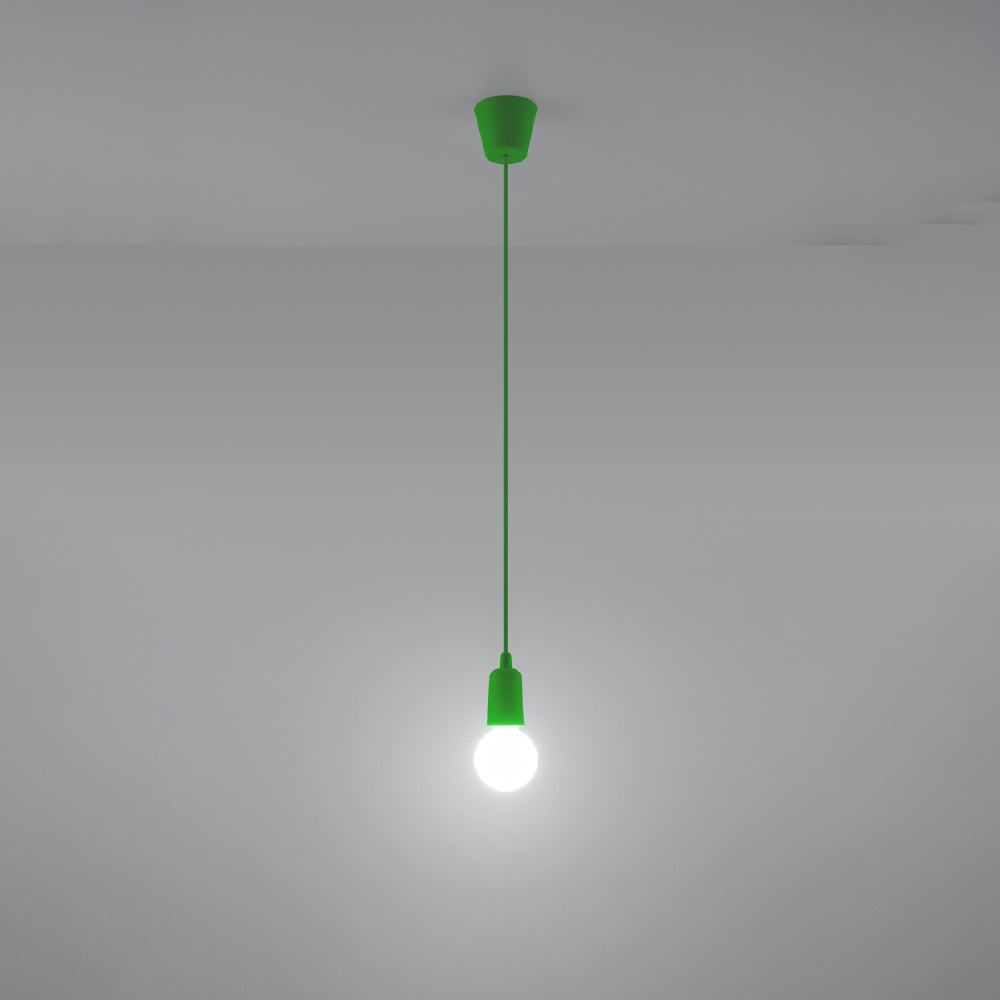 Hanglamp Diego Sollux Groen LxBxH 13x13x13 PVC Nnb