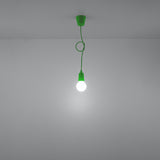 Hanglamp Diego Sollux Groen LxBxH 13x13x13 PVC Nnb