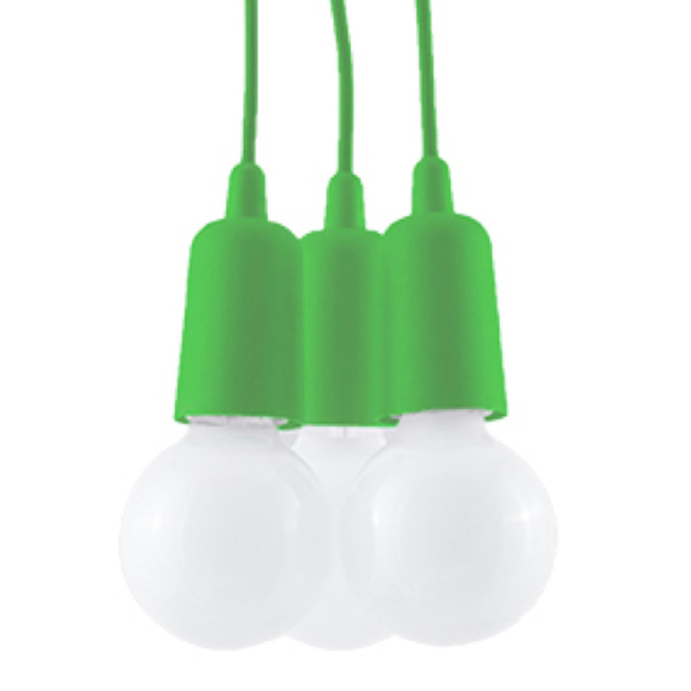 Hanglamp Diego Sollux Groen LxBxH 13x13x13 PVC Nnb