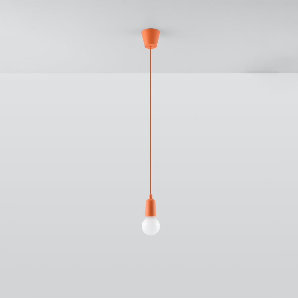 Hanglamp Diego Sollux Oranje LxBxH 13x13x13 PVC Nnb