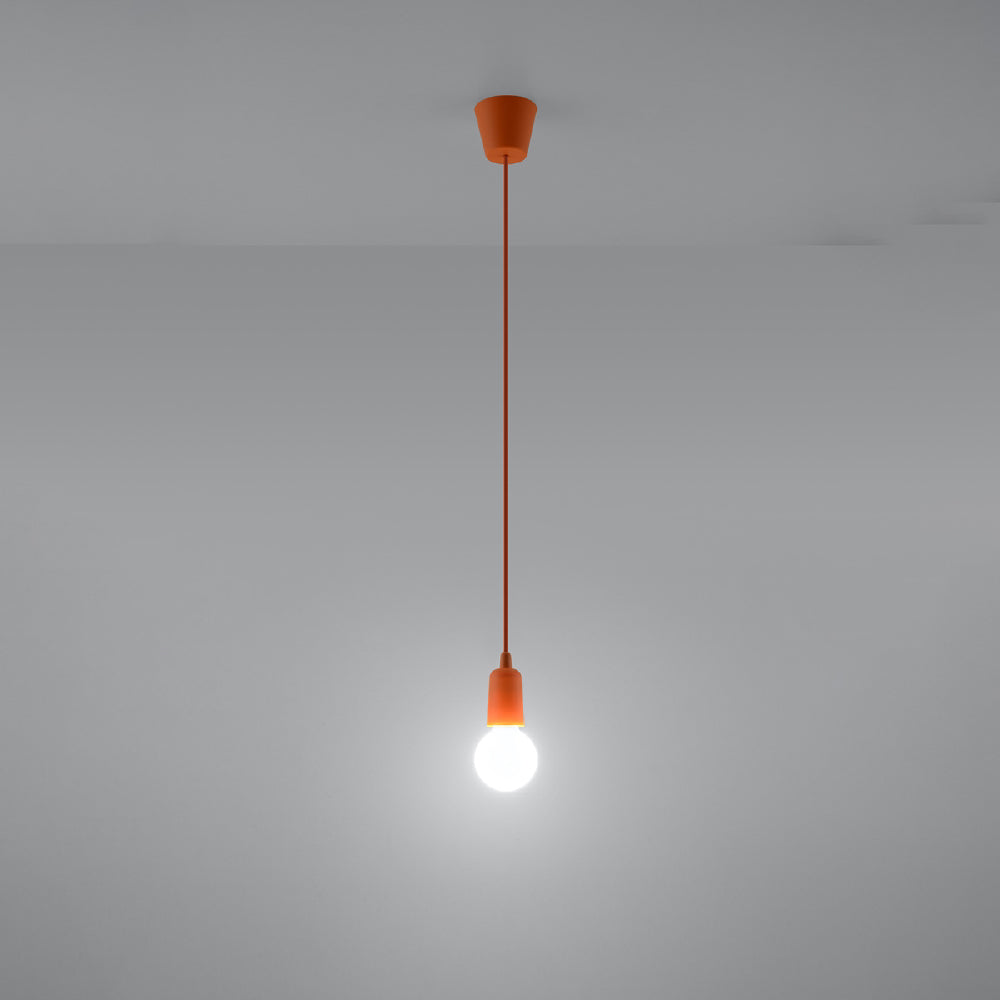 Hanglamp Diego Sollux Oranje LxBxH 13x13x13 PVC Nnb