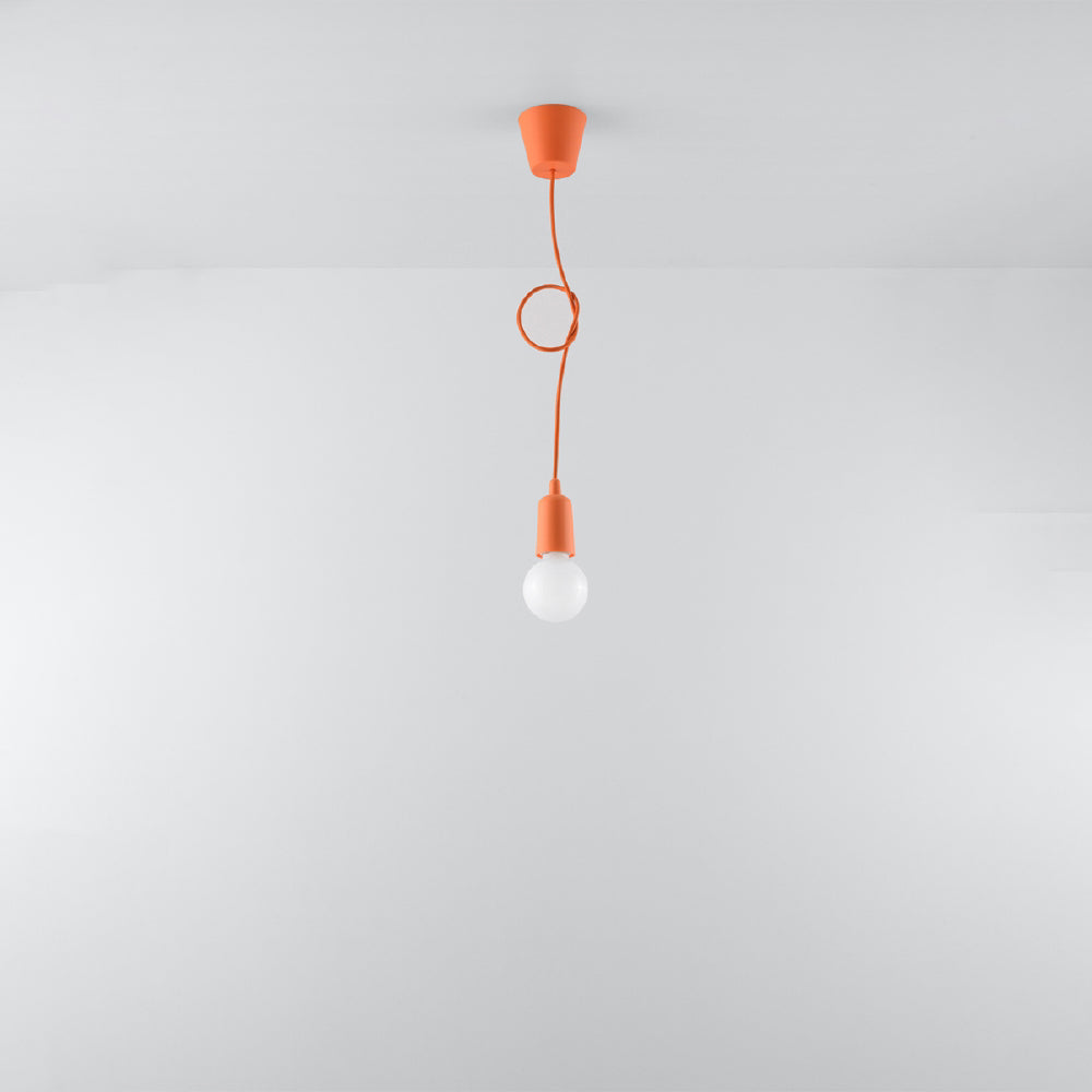 Hanglamp Diego Sollux Oranje LxBxH 13x13x13 PVC Nnb