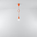 Hanglamp Diego Sollux Oranje LxBxH 13x13x13 PVC Nnb