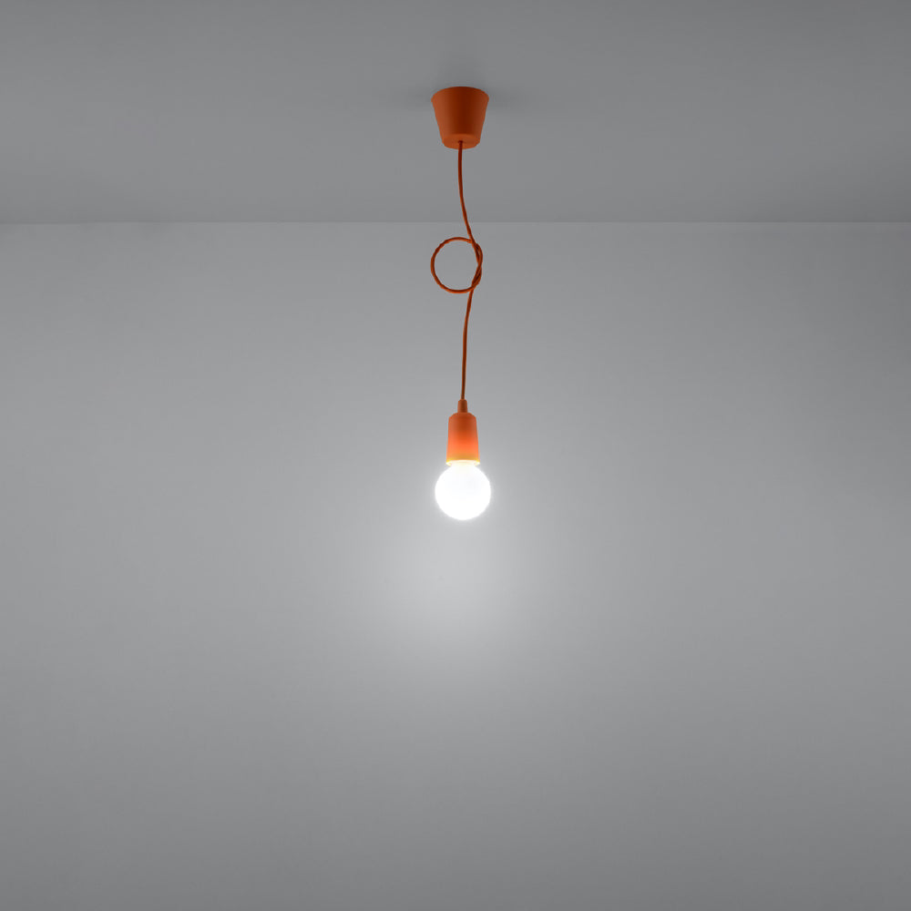 Hanglamp Diego Sollux Oranje LxBxH 13x13x13 PVC Nnb