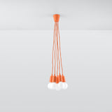 Hanglamp Diego Sollux Oranje LxBxH 13x13x13 PVC Nnb