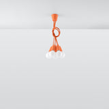 Hanglamp Diego Sollux Oranje LxBxH 13x13x13 PVC Nnb