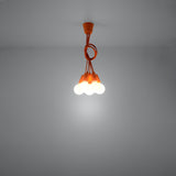 Hanglamp Diego Sollux Oranje LxBxH 13x13x13 PVC Nnb