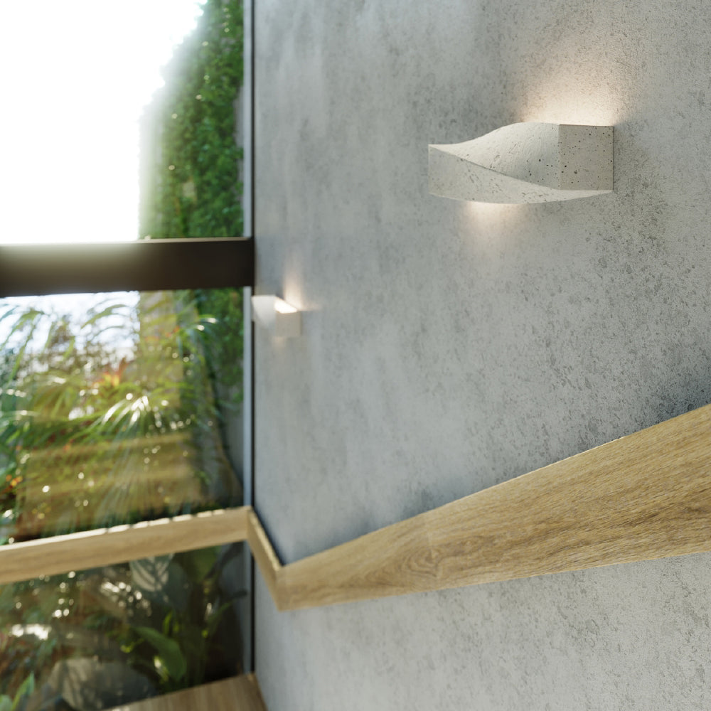 Wandlamp Sigma Sollux Grijs LxBxH 49x20x20 Beton Nnb