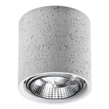 Plafondlamp Cullo Sollux Grijs LxBxH 21x21x14 Beton Nnb