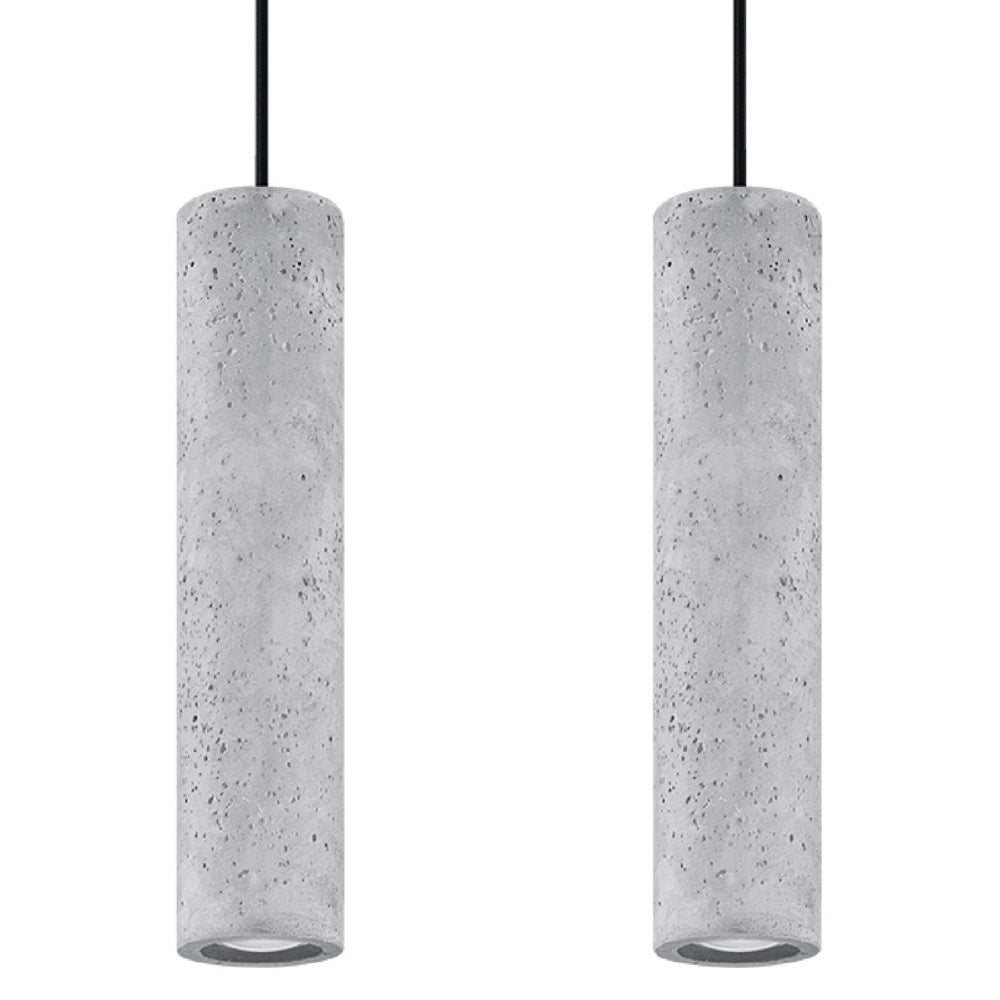 Hanglamp Luvo Sollux Grijs LxBxH 46x17x12 Beton Nnb