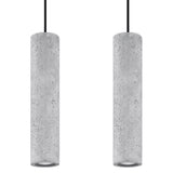 Hanglamp Luvo Sollux Grijs LxBxH 46x17x12 Beton Nnb