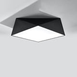 Plafondlamp Hexa Sollux Zwart LxBxH 57x57x19 PVC Nnb