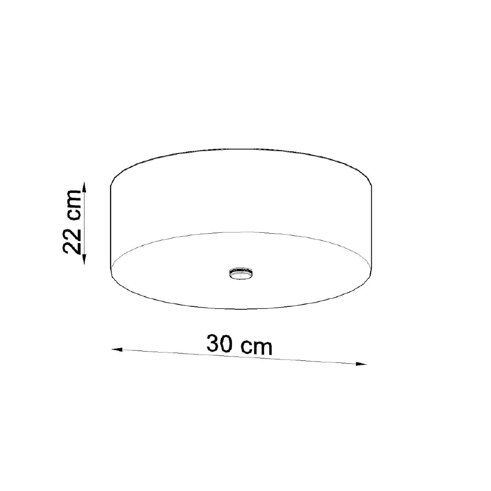 Plafondlamp Skala Sollux Wit Stof, Glas, Metaal Nnb