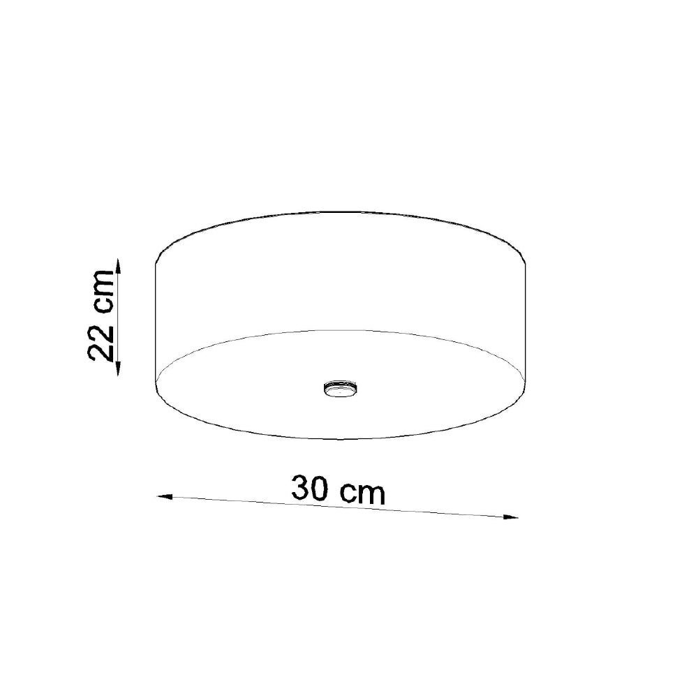 Plafondlamp Skala Sollux Zwart Stof, Glas, Metaal Nnb