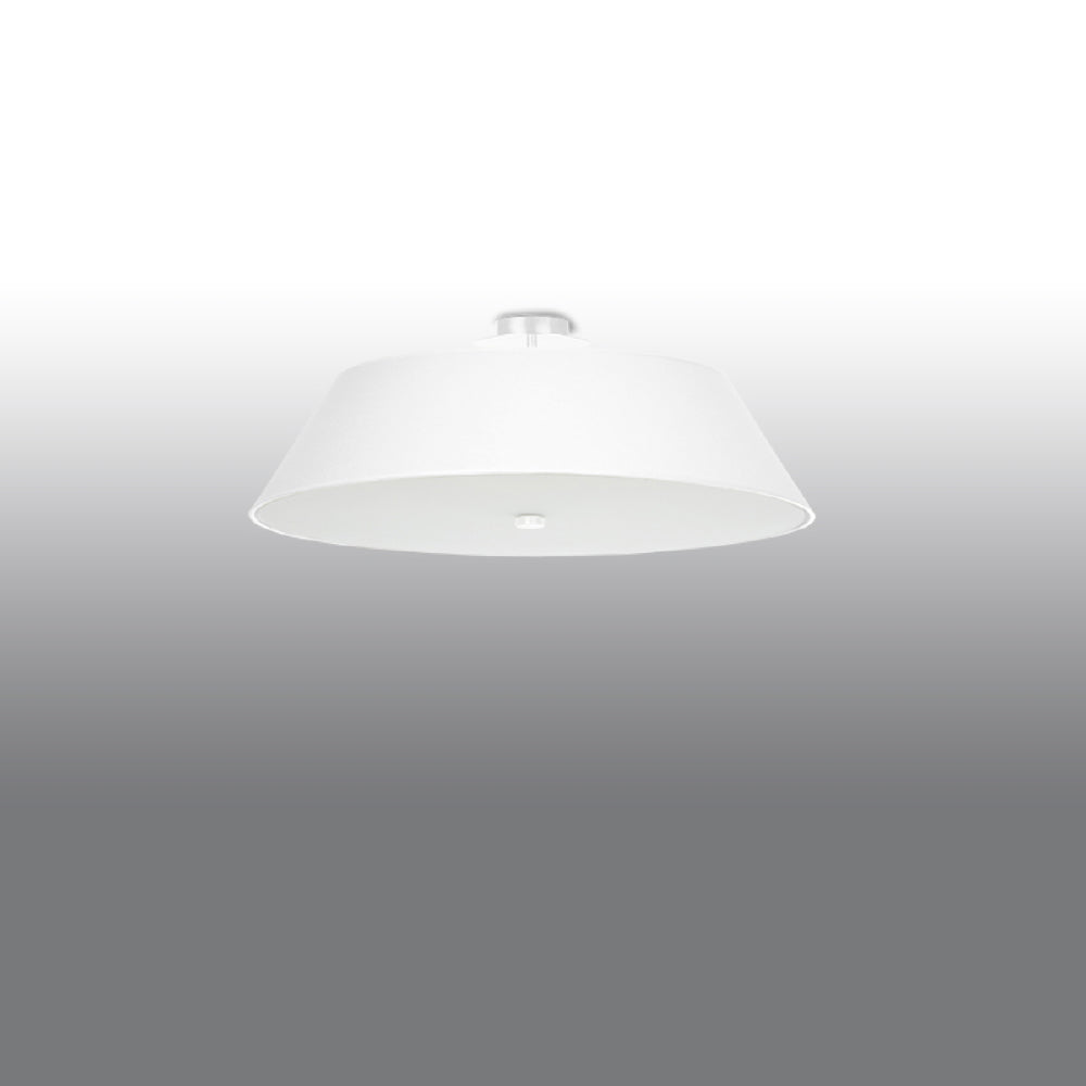 Plafondlamp Vega Sollux Wit LxBxH 67x67x36 Stof, Glas, Metaal Nnb