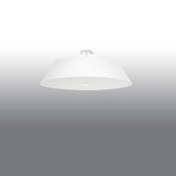 Plafondlamp Vega Sollux Wit LxBxH 67x67x36 Stof, Glas, Metaal Nnb