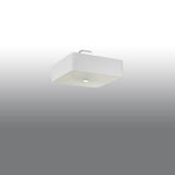 Plafondlamp Lokko Sollux Wit LxBxH 48x48x23 Stof, Glas, Metaal Nnb