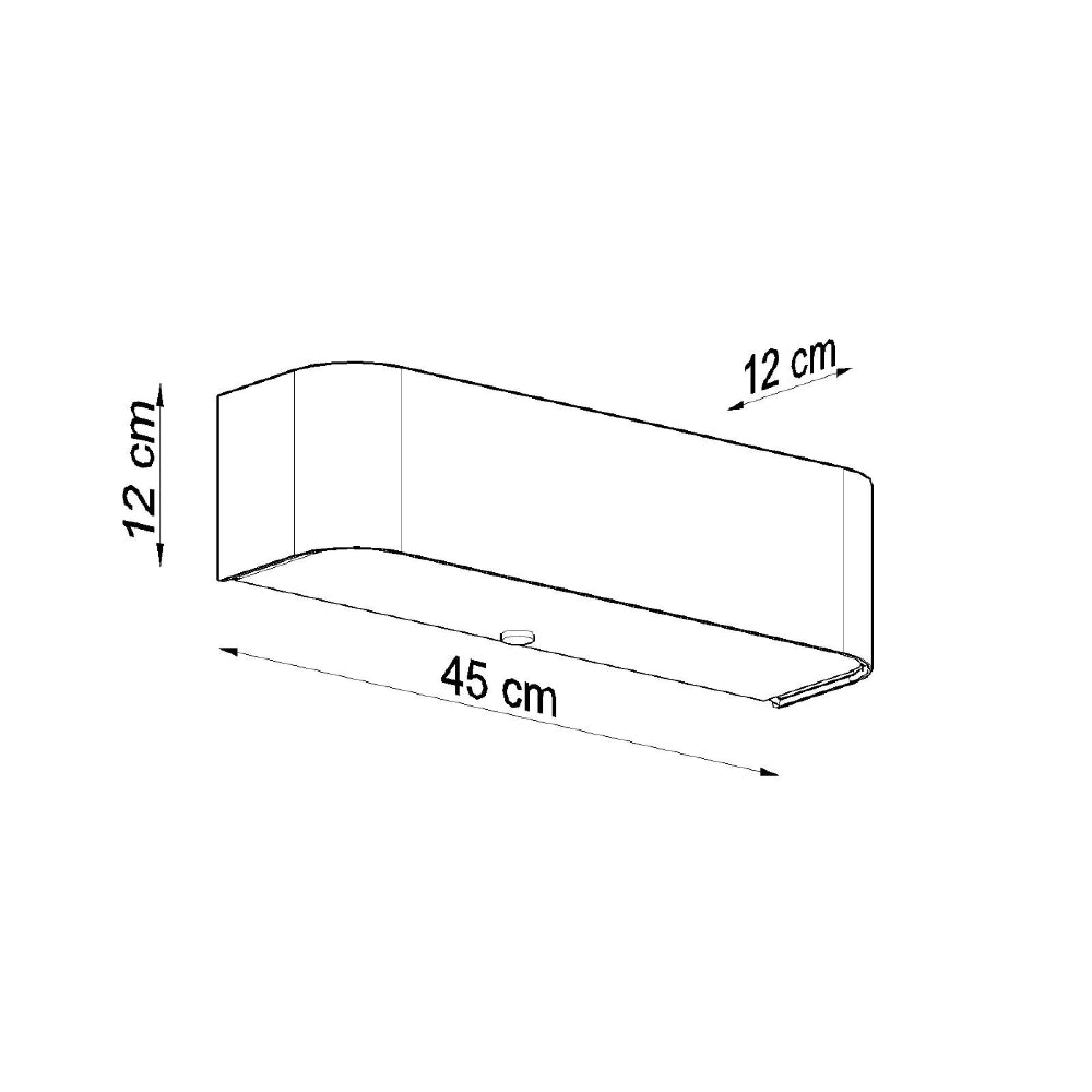 Wandlamp Lokko Sollux Zwart Stof, Glas, Metaal Nnb