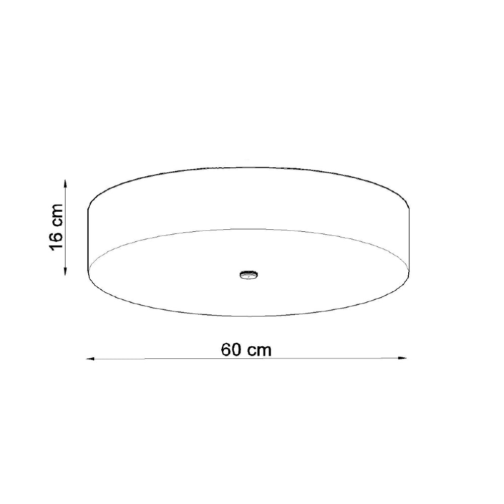 Plafondlamp Skala Sollux Zwart LxBxH 67x67x36 Stof, Glas, Metaal Nnb