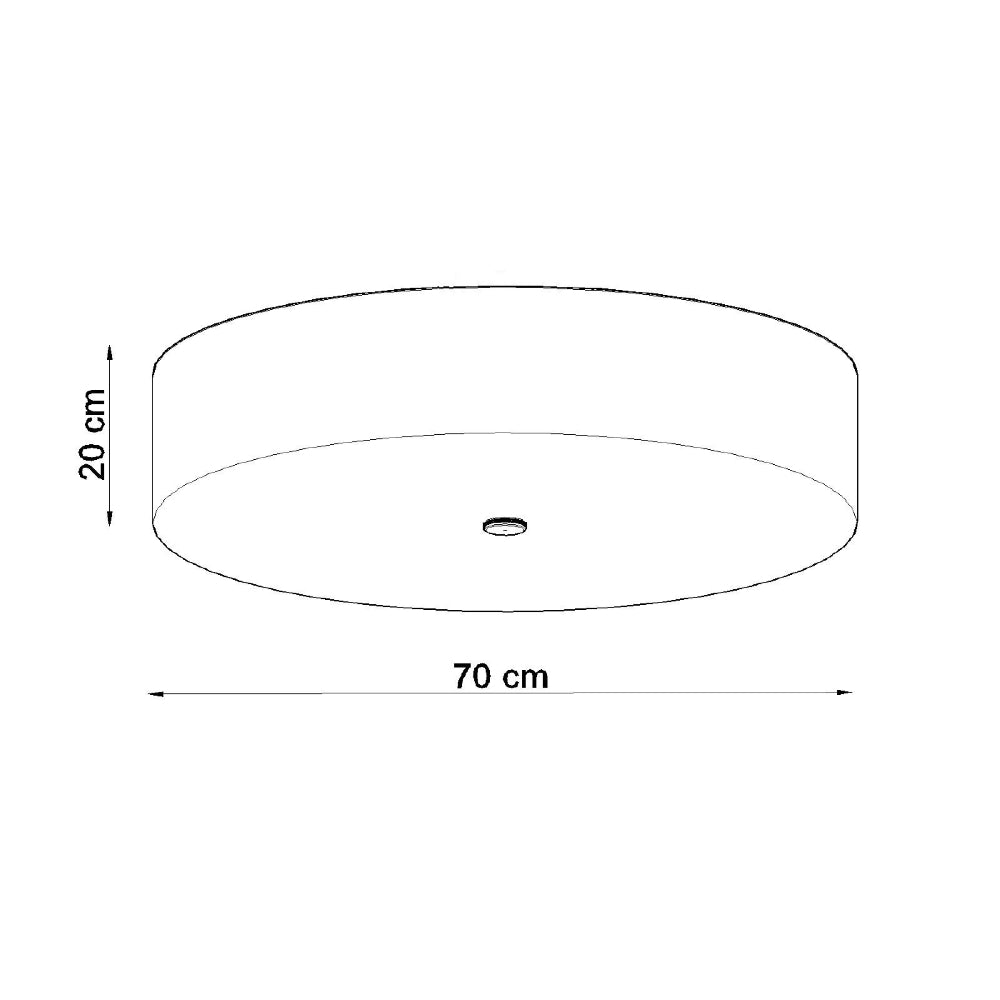 Plafondlamp Skala Sollux Wit Stof, Glas, Metaal Nnb