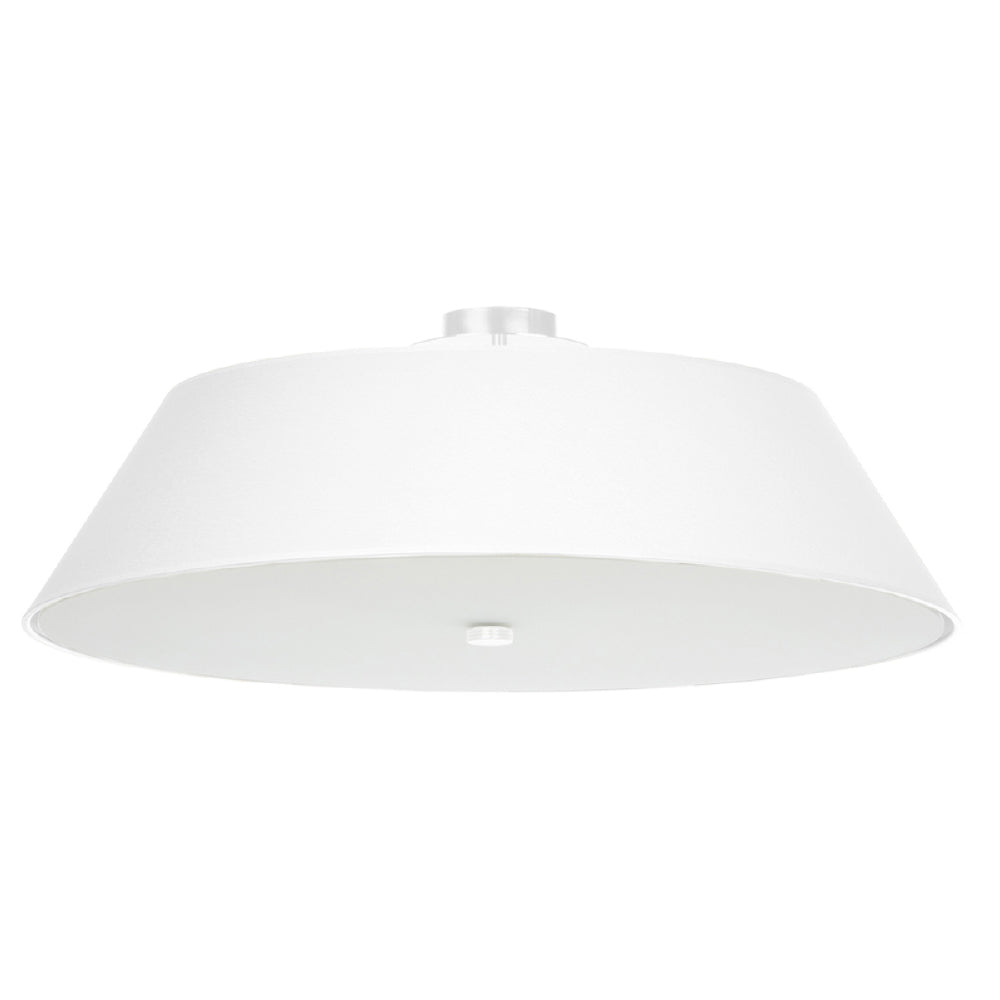 Plafondlamp Vega Sollux Wit LxBxH 76x76x35 Stof, Glas, Metaal Nnb