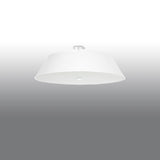 Plafondlamp Vega Sollux Wit LxBxH 76x76x35 Stof, Glas, Metaal Nnb