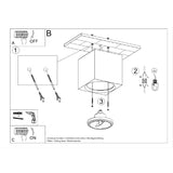 Plafondlamp Seida Sollux Wit Keramiek Nnb