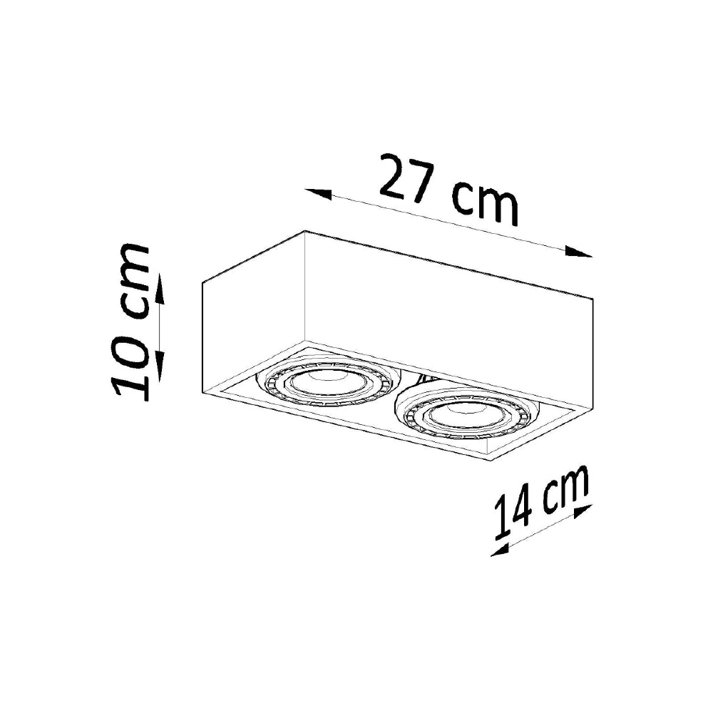 Plafondlamp Quatro Sollux Naturel Hout Nnb