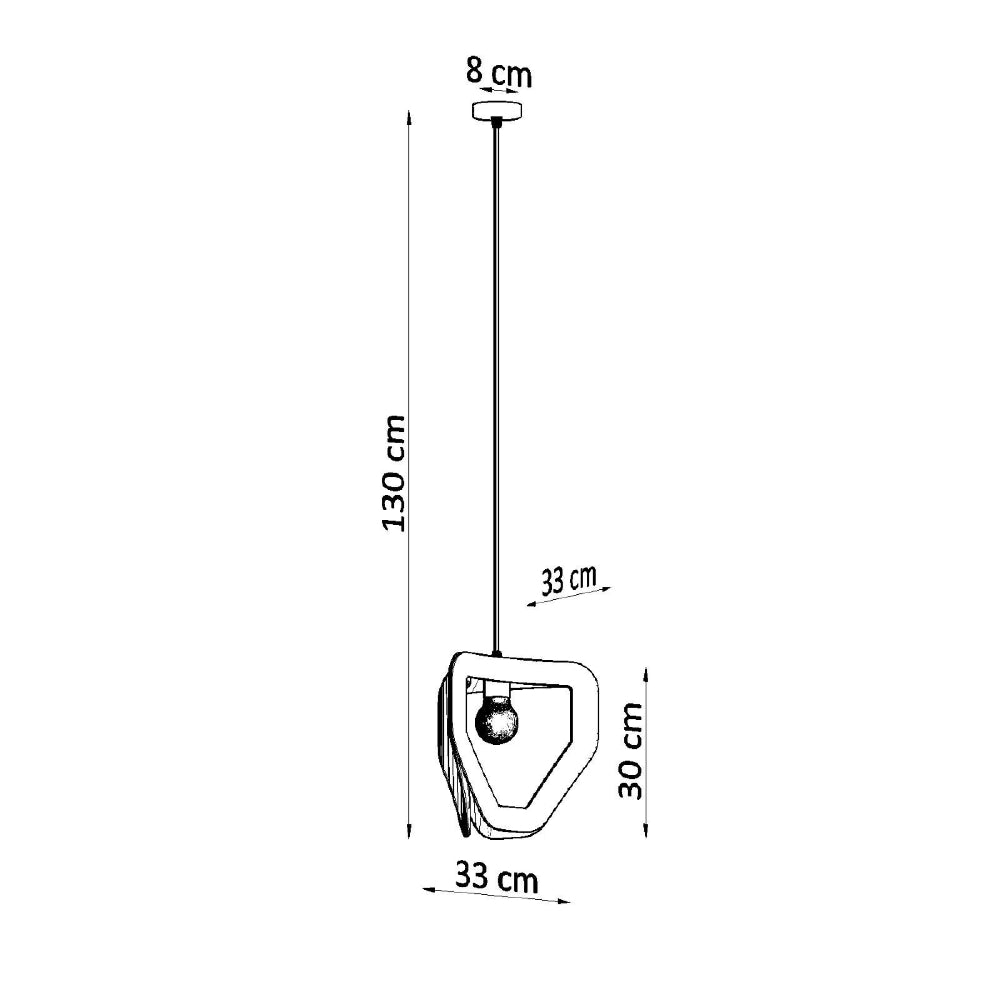 Hanglamp Tres Sollux Wit LxBxH 35x35x35 Metaal Nnb