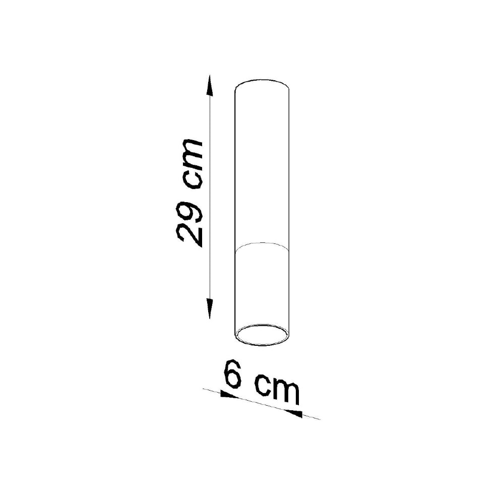 Plafondlamp Loopez Sollux Zwart, Zilver LxBxH 14x14x31 Metaal Nnb