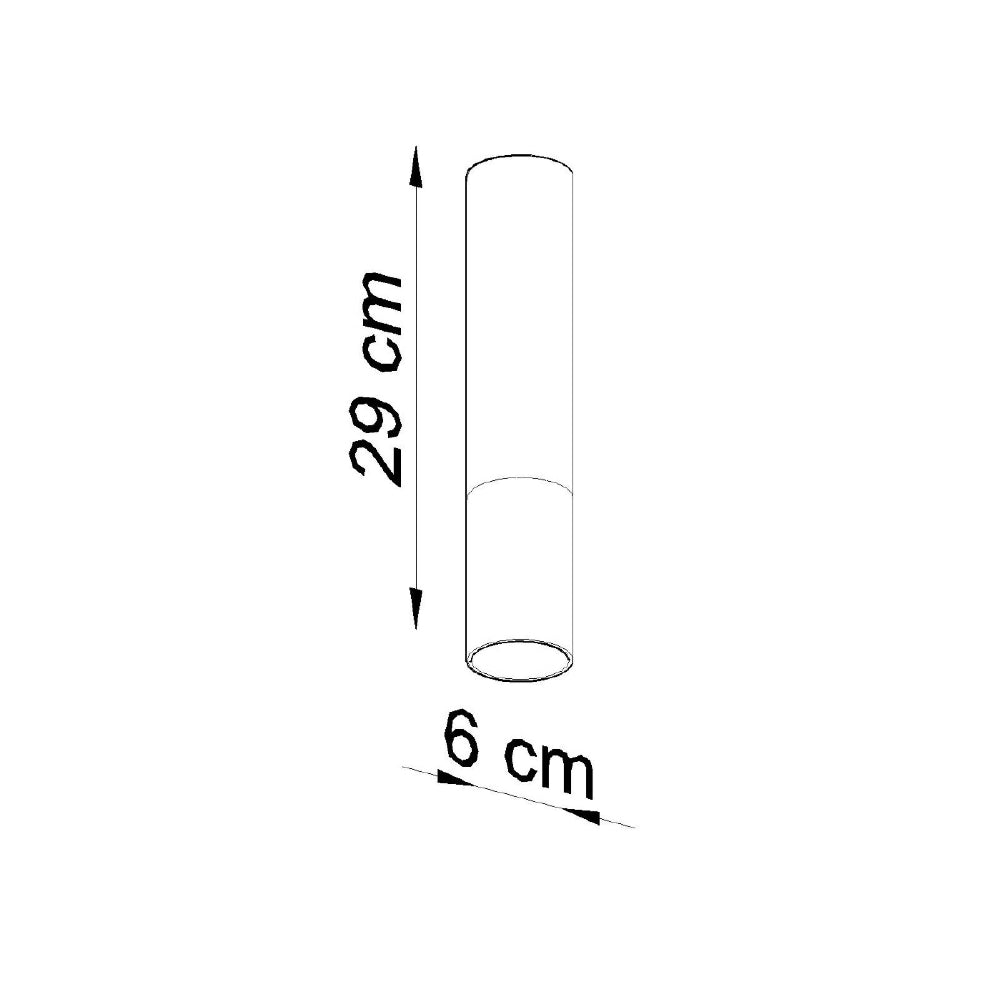 Plafondlamp Loopez Sollux Zwart, Koperkleurig LxBxH 14x14x31 Metaal Nnb