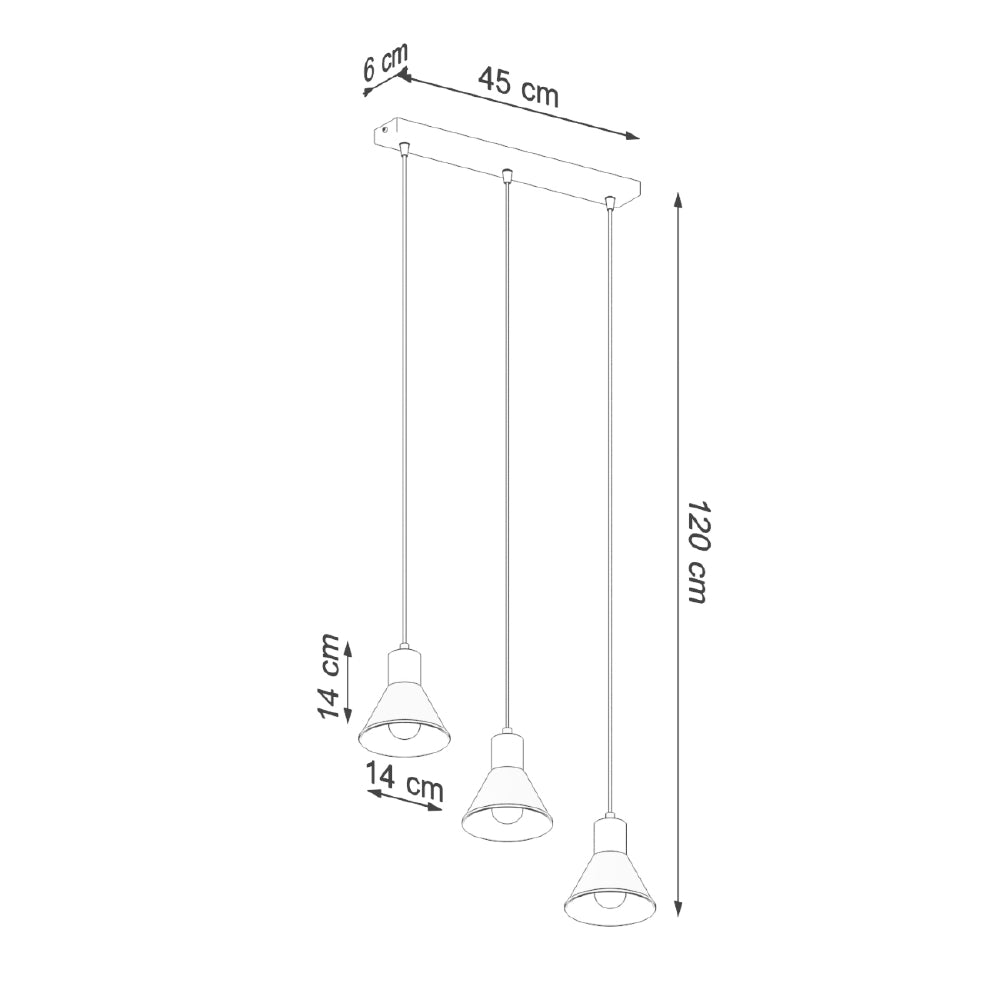 Hanglamp Taleja Sollux Wit LxBxH 51x21x21 Metaal Nnb