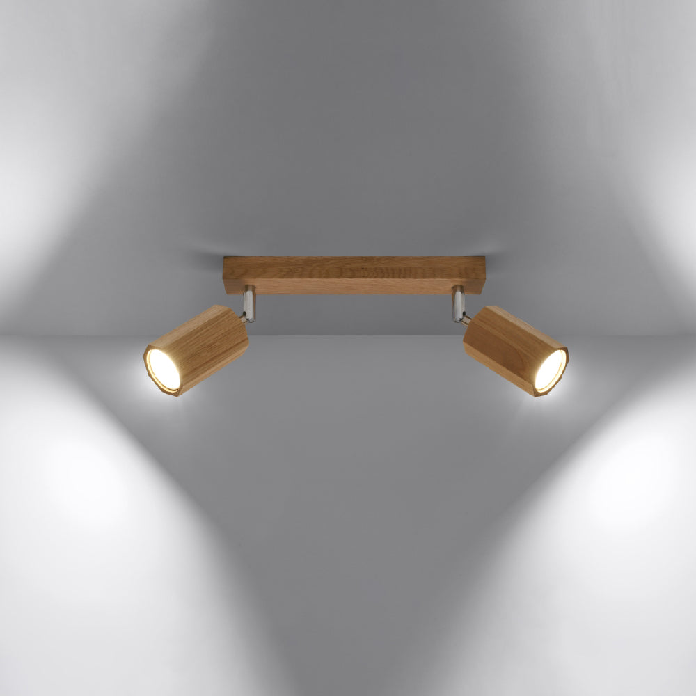 Plafondlamp Zake Sollux Naturel Hout Nnb