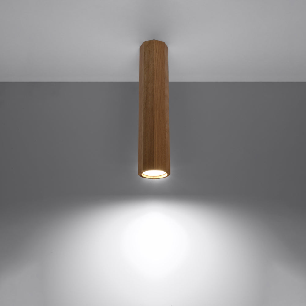 Plafondlamp Zake Sollux Naturel LxBxH 32x15x15 Hout Nnb