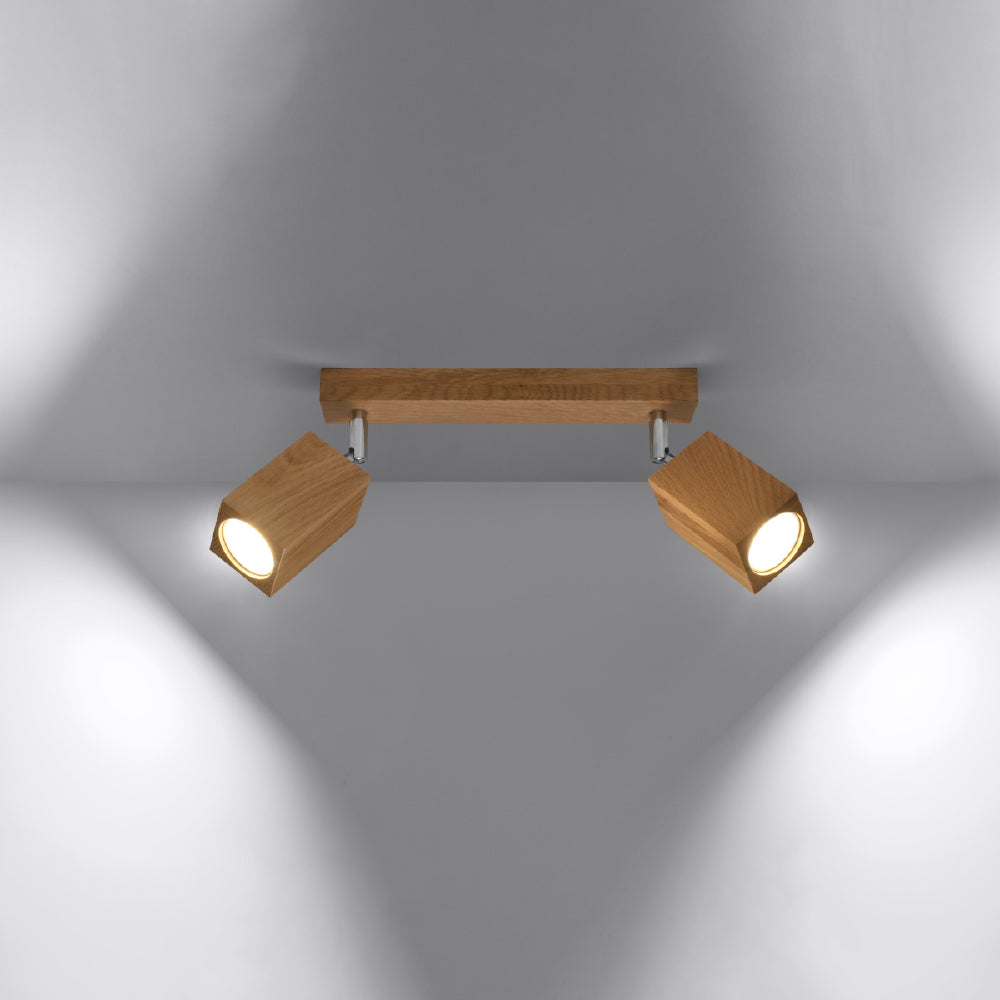 Plafondlamp Keke Sollux Naturel Hout Nnb