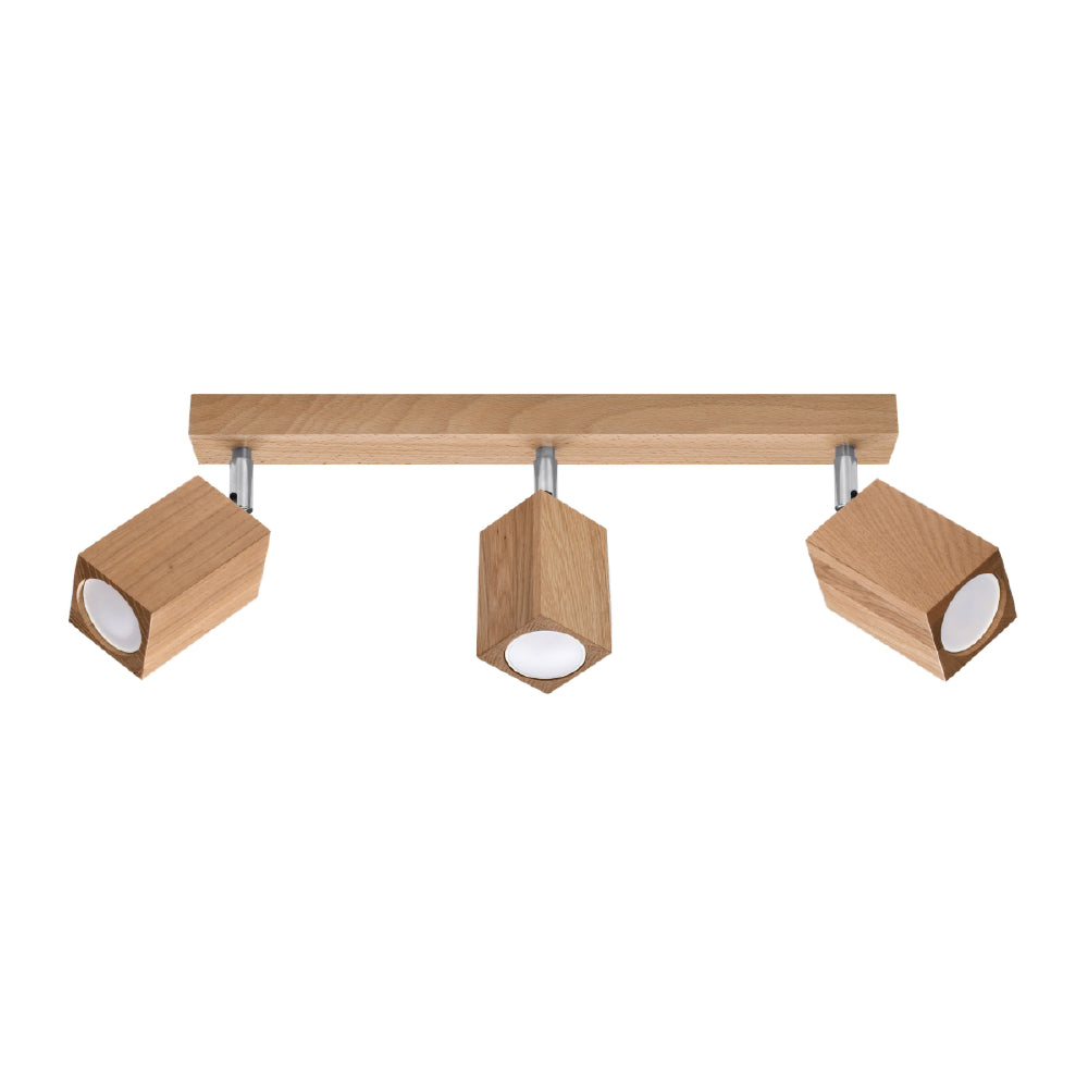 Plafondlamp Keke Sollux Naturel LxBxH 66x20x27 Hout Nnb