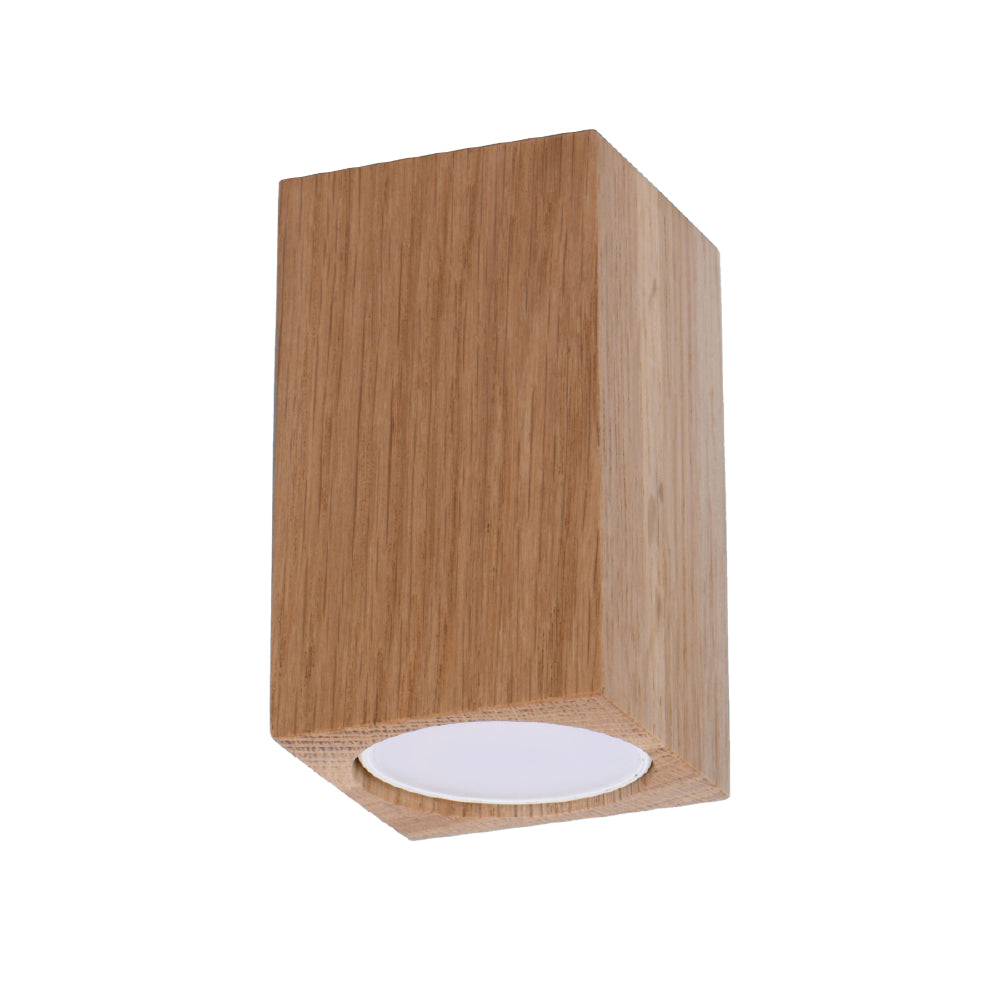 Plafondlamp Keke Sollux Naturel LxBxH 11x11x10 Hout Nnb