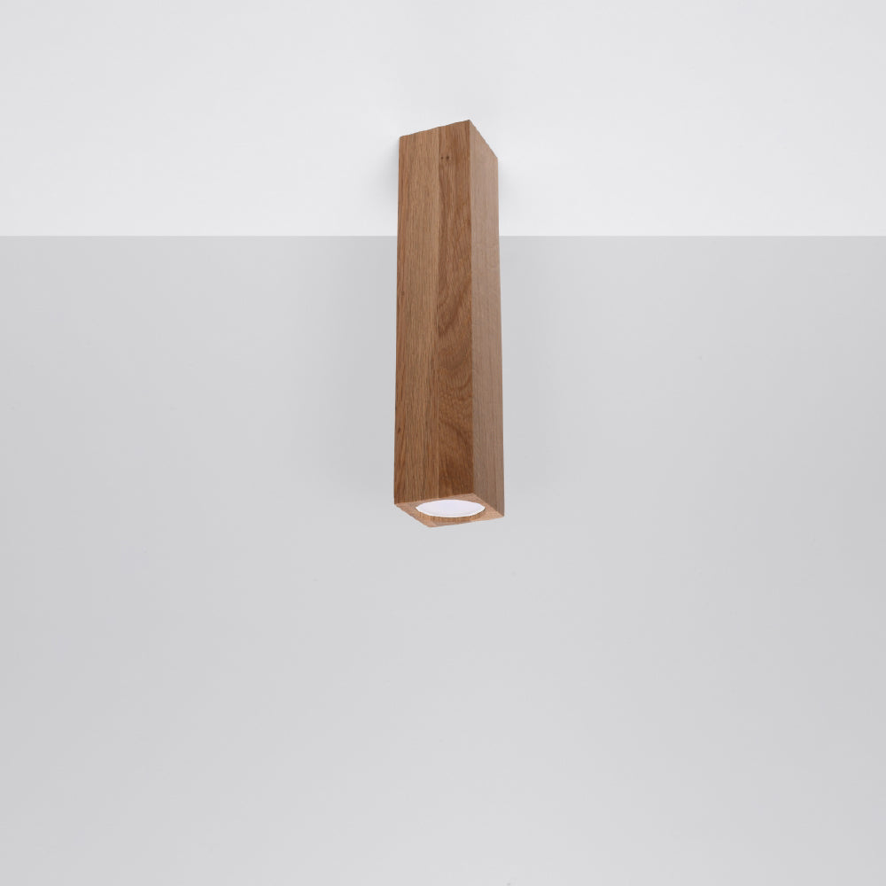 Plafondlamp Keke Sollux Naturel LxBxH 32x15x15 Hout Nnb