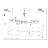 Plafondlamp Circle Sollux Wit PVC Nnb