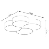 Plafondlamp Circle Sollux Wit PVC Nnb