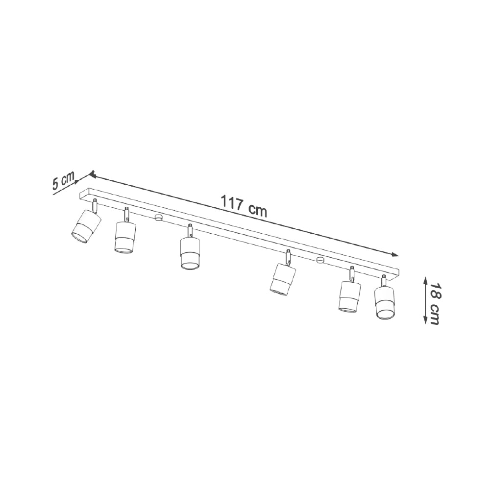 Plafondlamp Nero Sollux Zwart, Zilver Metaal Nnb