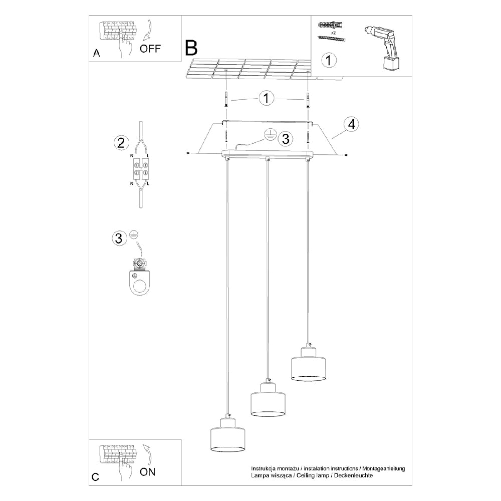 Hanglamp Savara Sollux Zwart LxBxH 40x20x14 Metaal Nnb