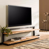 TV Meubel Elio chiQago Massief acacia naturel LxBxH 180x55x30 Acaciahout Nnb