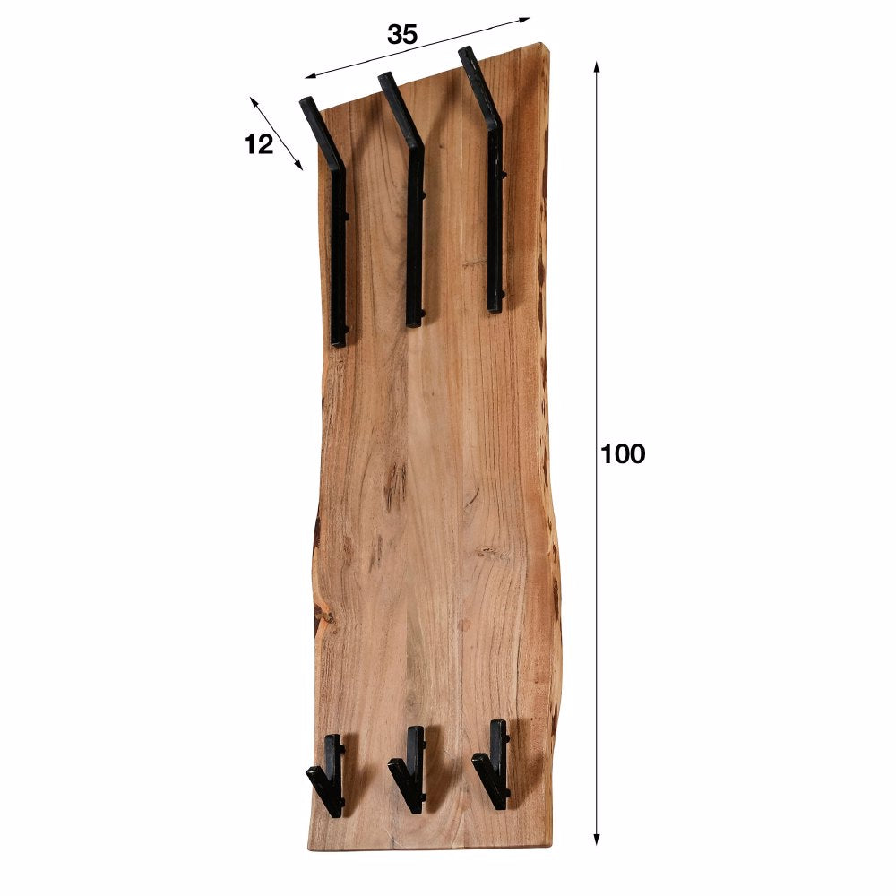 Kapstok Elio chiQago Massief acacia naturel LxBxH 110x36x27 Acaciahout Nnb