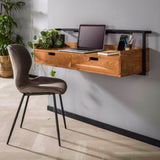 Bureau Ivan chiQago Massief acacia naturel LxBxH 124x45x24 Acaciahout Nnb