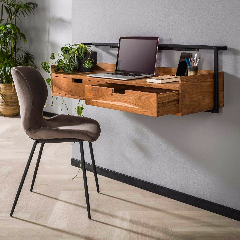 Bureau Ivan chiQago Massief acacia naturel LxBxH 124x45x24 Acaciahout Nnb