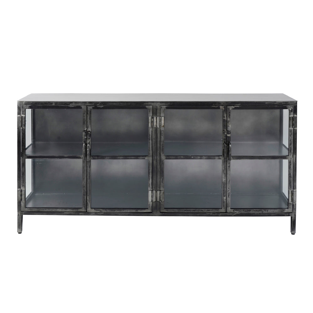 Dressoir Brigham chiQago Gun metal LxBxH 189x99x47 Gun metal Nnb